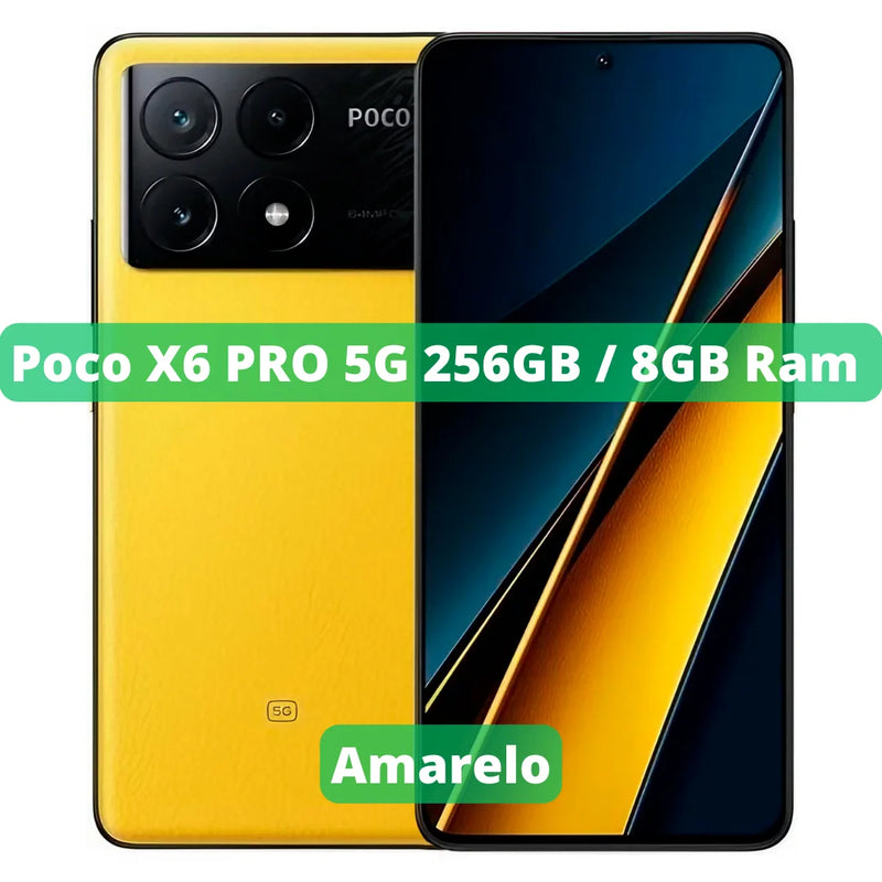 Xiaomi Poco X6 PRO 5G Versão Global | Smartphone 5G, ROM Global, Câmera 64MP