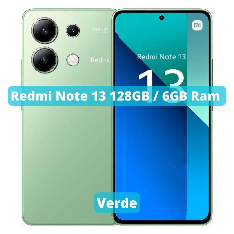 Xiaomi Redmi Note 13 Versão Global | Smartphone 4G, ROM Global, Câmera 108MP