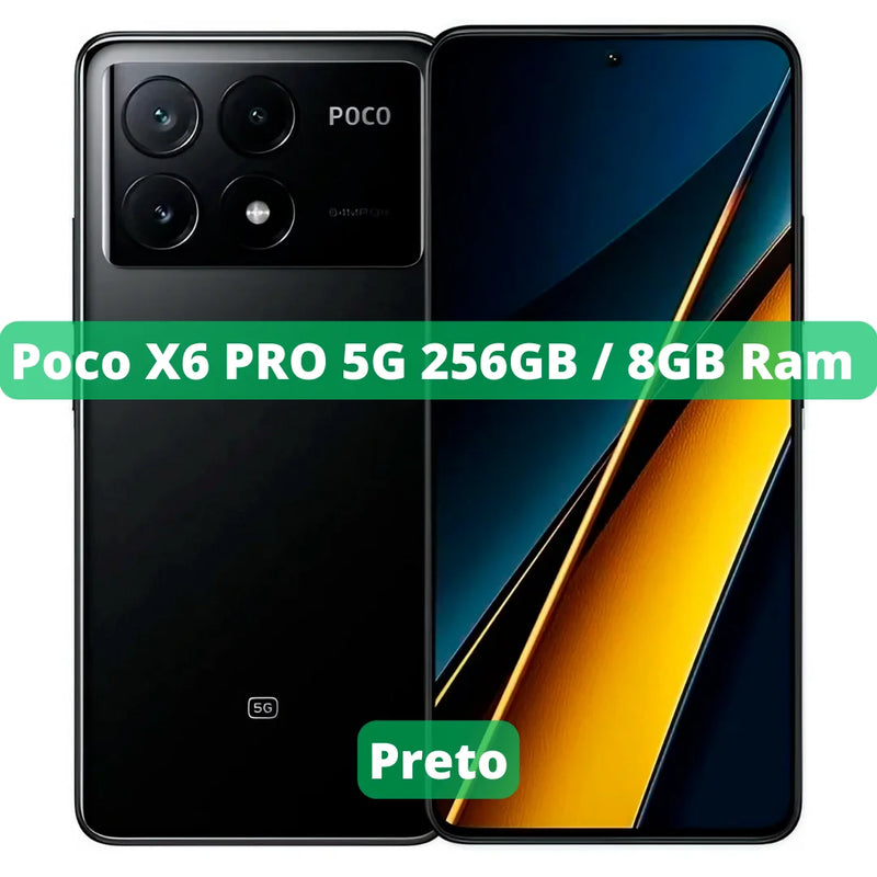 Xiaomi Poco X6 PRO 5G Versão Global | Smartphone 5G, ROM Global, Câmera 64MP