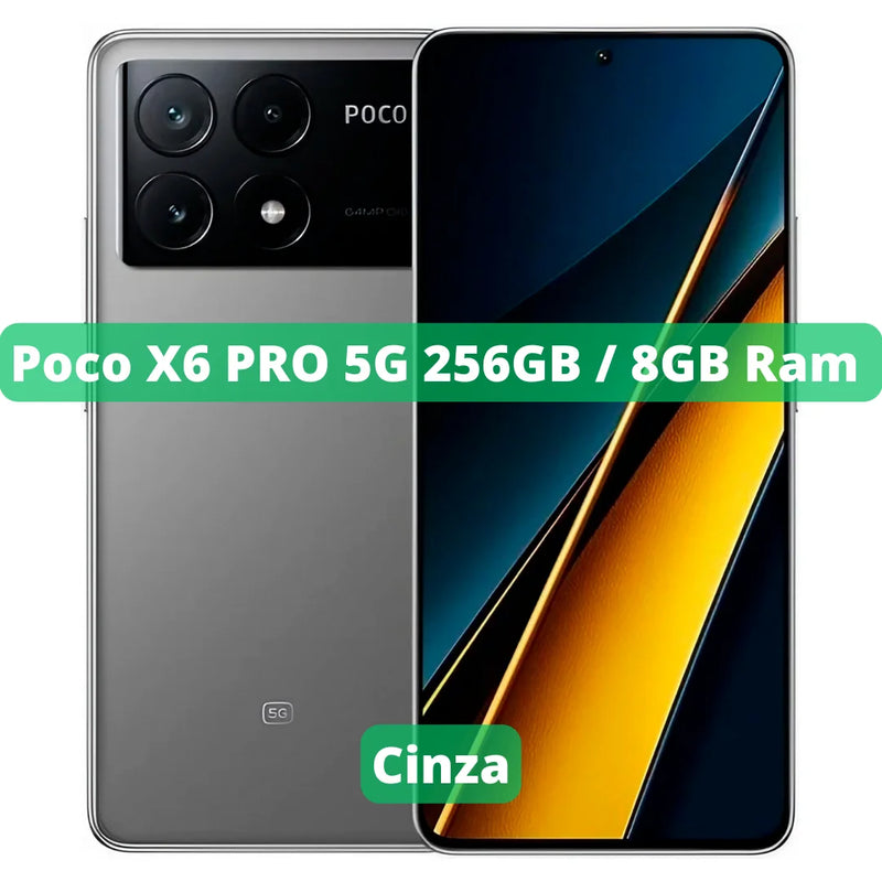 Xiaomi Poco X6 PRO 5G Versão Global | Smartphone 5G, ROM Global, Câmera 64MP