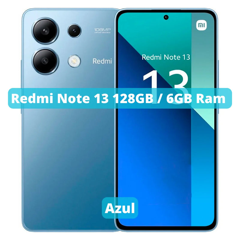 Xiaomi Redmi Note 13 Versão Global | Smartphone 4G, ROM Global, Câmera 108MP